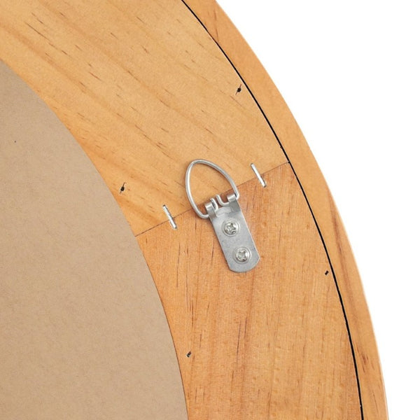 English Elm Yellowish Honey Rattan Round Wall Mirror Woven Solid Wood Frame Farmhouse Coastal Decor W2203P530879