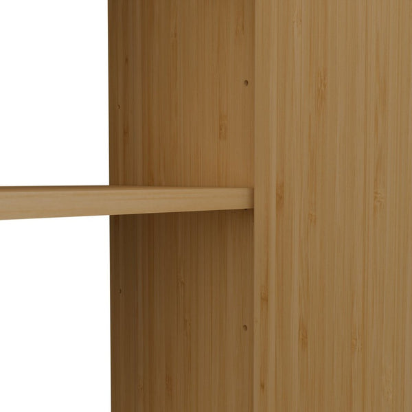 English Elm Bamboo Wall Mount Cabinet with Soft Close Doors for Bathroom or Entryway Storage W2207P374664