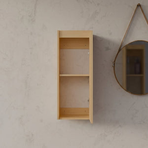 English Elm Bamboo Wall Mount Cabinet with Soft Close Doors for Bathroom or Entryway Storage W2207P374664