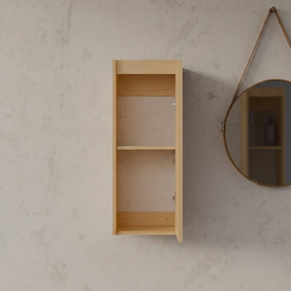English Elm Bamboo Wall Mount Cabinet with Soft Close Doors for Bathroom or Entryway Storage W2207P374664
