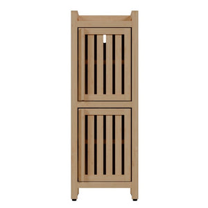 English Elm Slim Bamboo Low Cabinet Compact Organizer for Hallway Bedroom or Entryway Storage W2207P563295