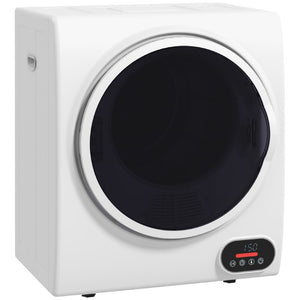 English Elm Homcom Compact Electric Dryer 850W Stainless Drum Front Load for Apartments and Dorms W2225P157931