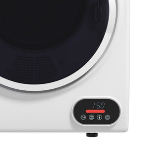 English Elm Homcom Compact Electric Dryer 850W Stainless Drum Front Load for Apartments and Dorms W2225P157931