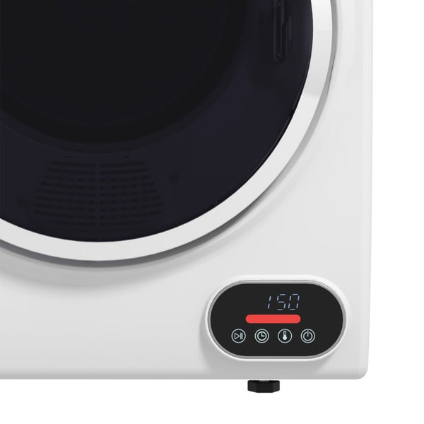 English Elm Homcom Compact Electric Dryer 850W Stainless Drum Front Load for Apartments and Dorms W2225P157931