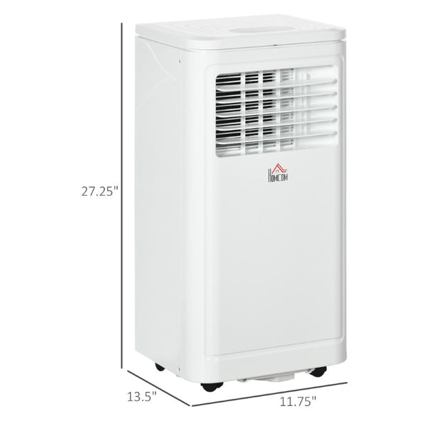 English Elm Homcom 8000 BTU Portable Air Conditioner with Remote Four Modes Self Evaporating White W2225P173985