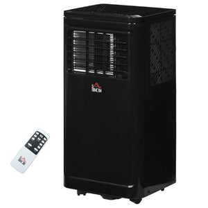 English Elm Homcom 8000 BTU Portable Air Conditioner with Remote Four Modes Self Evaporating Black W2225P173986