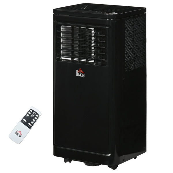 English Elm Homcom 8000 BTU Portable Air Conditioner with Remote Four Modes Self Evaporating Black W2225P173986