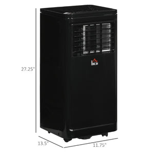 English Elm Homcom 8000 BTU Portable Air Conditioner with Remote Four Modes Self Evaporating Black W2225P173986