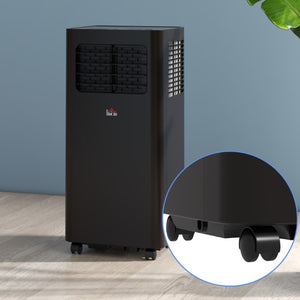 English Elm Homcom 8000 BTU Portable Air Conditioner with Dehumidifier Fan Sleep Mode Timer Black W2225P200462