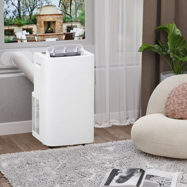 English Elm Homcom 12000 BTU Portable Air Conditioner Cooling Fan Dehumidifier with Remote Timer W2225P200491