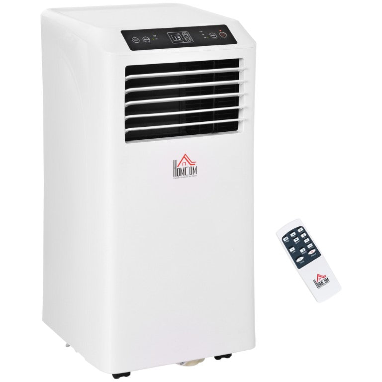 English Elm Homcom 8000 BTU Portable AC Unit with Dehumidifier Mode and 24 Hour Timer for Small Rooms W2225P217683