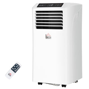 English Elm Homcom 8000 BTU Portable AC Unit with Dehumidifier Mode and 24 Hour Timer for Small Rooms W2225P217683