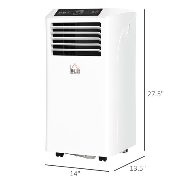 English Elm Homcom 8000 BTU Portable AC Unit with Dehumidifier Mode and 24 Hour Timer for Small Rooms W2225P217683