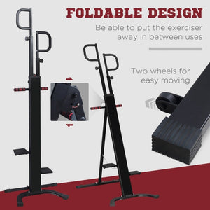English Elm Soozier Vertical Climbing Stepper Steel Frame Foldable Full Body Cardio Machine W2225P229719