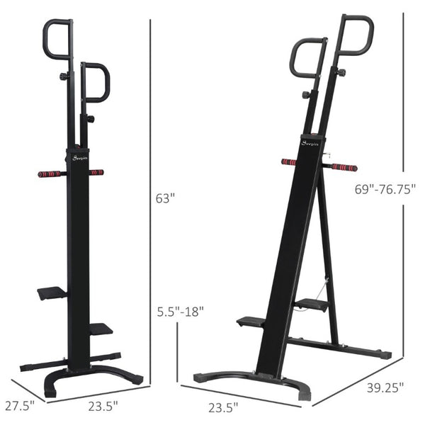 English Elm Soozier Vertical Climbing Stepper Steel Frame Foldable Full Body Cardio Machine W2225P229719