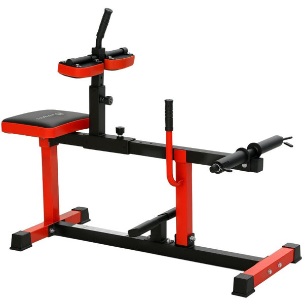 English Elm Soozier Steel Seated Calf Raise Machine with Adjustable Thigh Pads for Home Gym W2225P485629