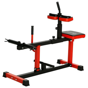English Elm Soozier Steel Seated Calf Raise Machine with Adjustable Thigh Pads for Home Gym W2225P485629