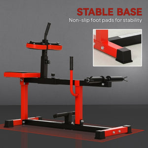 English Elm Soozier Steel Seated Calf Raise Machine with Adjustable Thigh Pads for Home Gym W2225P485629