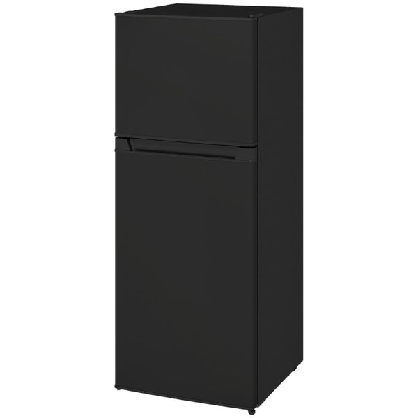 English Elm Homcom 4 Cu Ft Black Compact Refrigerator with Top Freezer for Dorm or Office W2225P595796