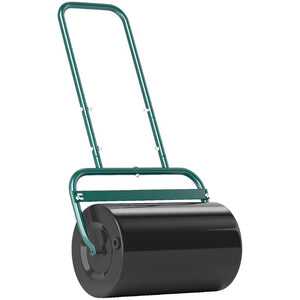 English Elm Outsunny Steel Drum Lawn Roller Push and Tow Behind Turf Flattening Garden Tool W2225P595803