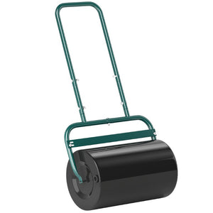 English Elm Outsunny Steel Drum Lawn Roller Push and Tow Behind Turf Flattening Garden Tool W2225P595803