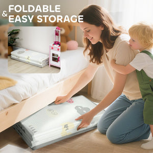 English Elm Qaba Reversible Foam Baby Play Mat Waterproof Cushioned Surface for Infants Toddlers W2225P596947
