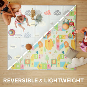 English Elm Qaba Reversible Foam Baby Play Mat Waterproof Cushioned Surface for Infants Toddlers W2225P596947