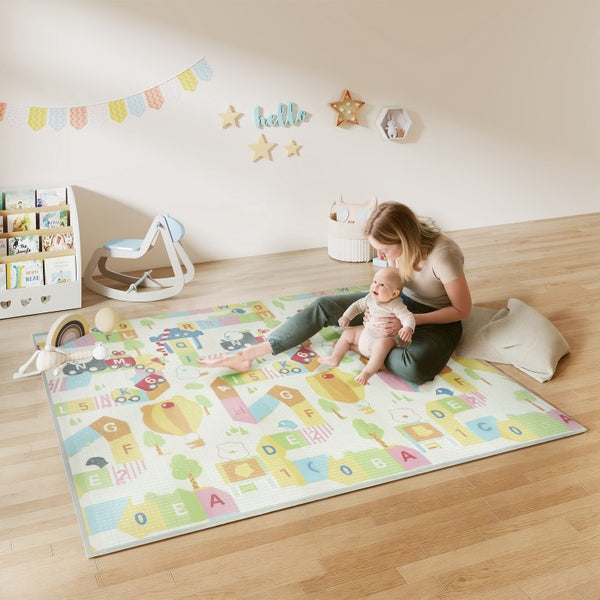 English Elm Qaba Reversible Foam Baby Play Mat Waterproof Cushioned Surface for Infants Toddlers W2225P596947