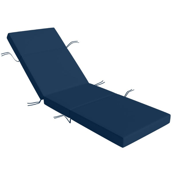 English Elm Outsunny 4 Inch Thick Sectional Chaise Cushion UV50 Polyester Patio Lounger Pad W2225P596980