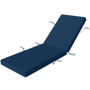 English Elm Outsunny 4 Inch Thick Sectional Chaise Cushion UV50 Polyester Patio Lounger Pad W2225P596980
