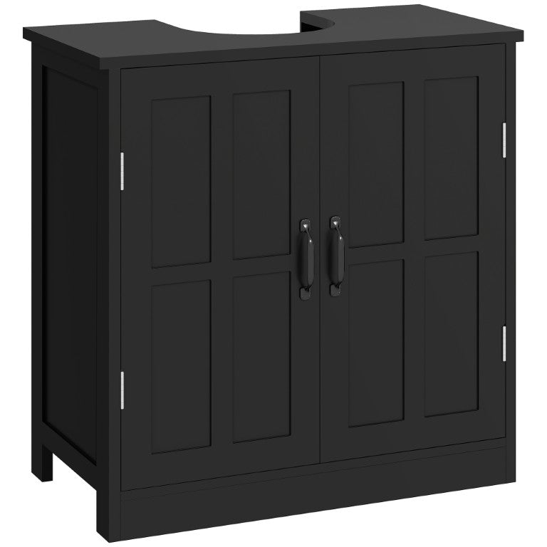 English Elm Kleankin Under Sink Pedestal Cabinet with U-Cut Doors and Adjustable Shelf for Bathroom W2225P597090