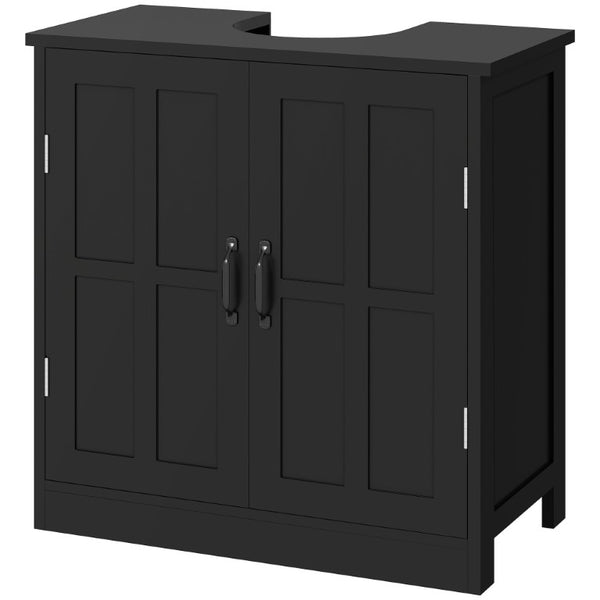 English Elm Kleankin Under Sink Pedestal Cabinet with U-Cut Doors and Adjustable Shelf for Bathroom W2225P597090