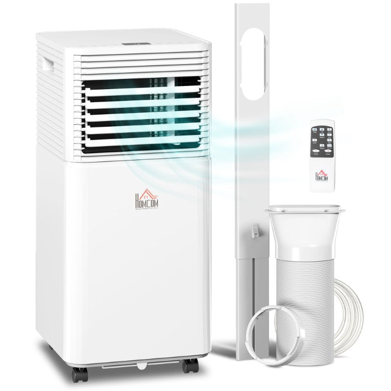 English Elm Homcom 8000 BTU Portable AC Unit 4In1 Cooling Dehumidifier Fan Sleep Mode 344 Sqft W2225P597169