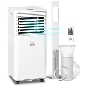 English Elm Homcom 8000 BTU Portable AC Unit 4In1 Cooling Dehumidifier Fan Sleep Mode 344 Sqft W2225P597169