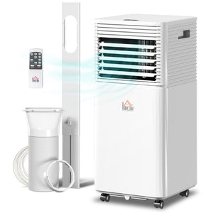 English Elm Homcom 8000 BTU Portable AC Unit 4In1 Cooling Dehumidifier Fan Sleep Mode 344 Sqft W2225P597169