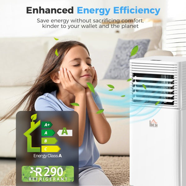 English Elm Homcom 8000 BTU Portable AC Unit 4In1 Cooling Dehumidifier Fan Sleep Mode 344 Sqft W2225P597169