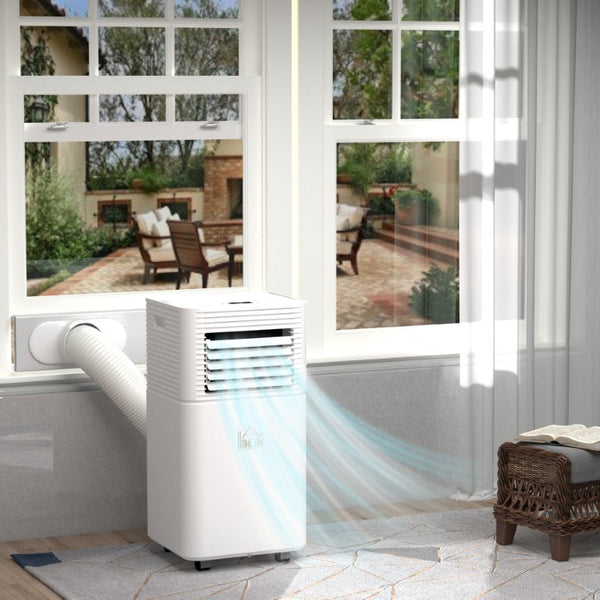 English Elm Homcom 8000 BTU Portable AC Unit 4In1 Cooling Dehumidifier Fan Sleep Mode 344 Sqft W2225P597169
