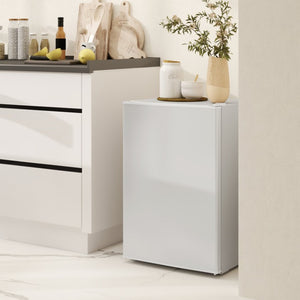 English Elm Homcom 2.5 Cu Ft Compact Refrigerator with Freezer Section Quiet Energy Saving W2225P597249