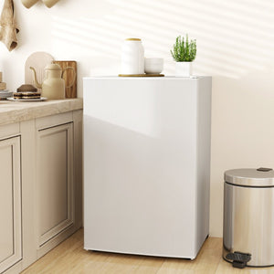 English Elm Homcom 4.5 Cu Ft Compact Refrigerator with Freezer Quiet Energy Efficient Dorm Fridge White W2225P597259