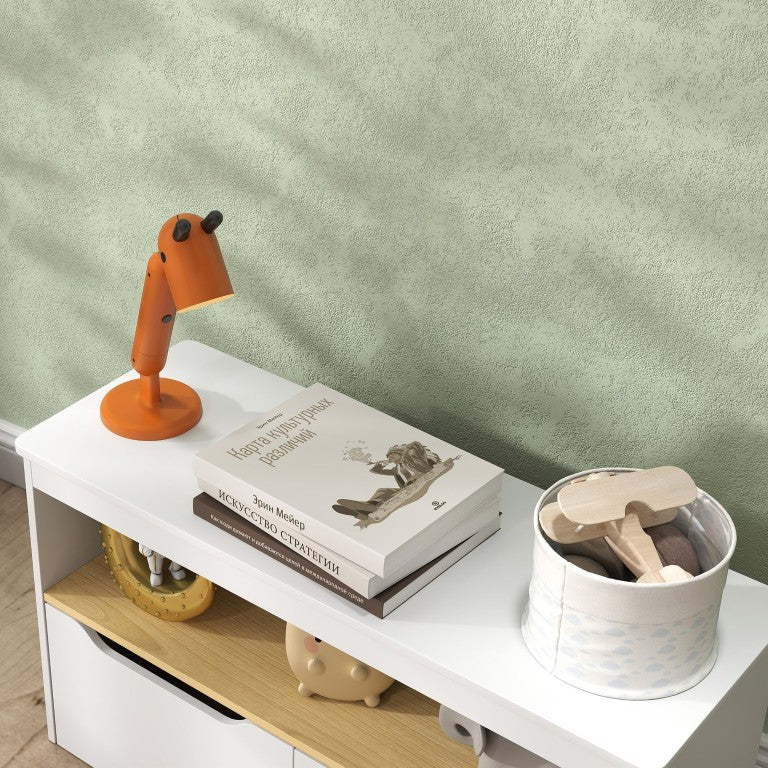 English Elm Qaba Kids Storage Organizer with 2 Drawers Open Shelf and Wide Top Surface White W2225P597382