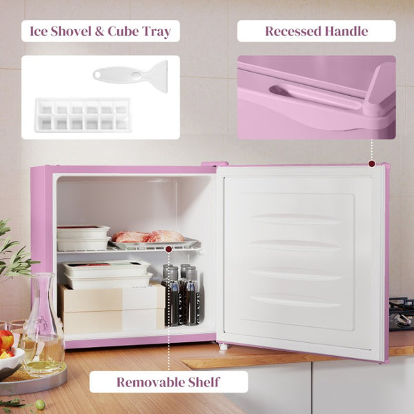English Elm Homcom Compact Upright Freezer 1.1 Cu Ft Countertop Unit with Adjustable Thermostat W2225P597516