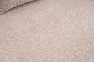 English Elm Old Sku Curved Chenille Loveseat with Foam Support and Three Pillows for Compact Living W2231P495094