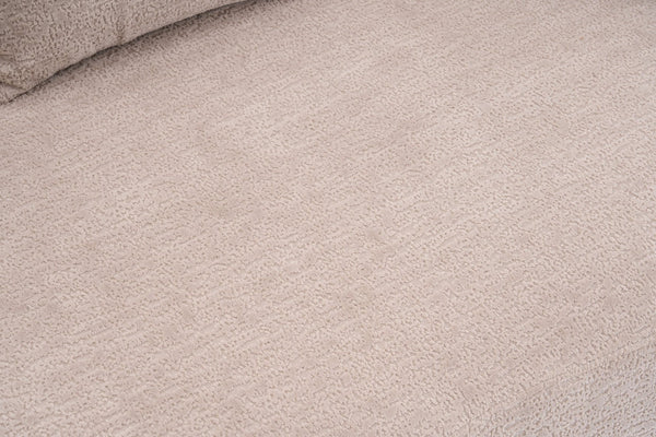 English Elm Old Sku Curved Chenille Loveseat with Foam Support and Three Pillows for Compact Living W2231P495094