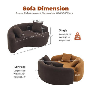 English Elm Old Sku W2231p329732 Brown Chenille S-Curve Loveseat Zen Modular Seating for Studios W2231P567130