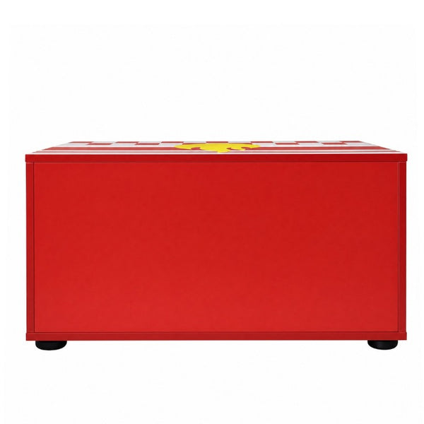 English Elm Kids Fire Truck Themed Toy Storage Chest with Soft-Close Lid and Gas Strut Support W2237P501377
