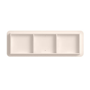 English Elm 6 Drawer Solid Wood Dresser with Sculpted Ripple Fronts for Bedroom or Nursery Off White W2263P503293