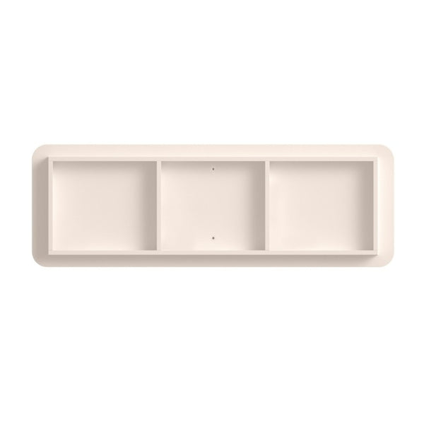 English Elm 6 Drawer Solid Wood Dresser with Sculpted Ripple Fronts for Bedroom or Nursery Off White W2263P503293