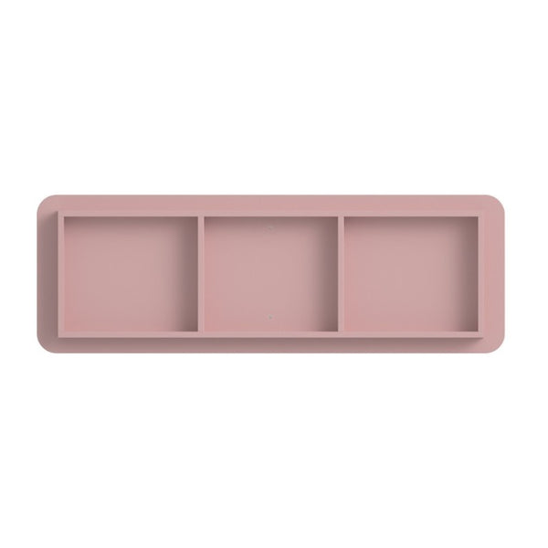 English Elm 6 Drawer Solid Wood Dresser with Sculpted Ripple Fronts for Bedroom or Nursery Pink W2263P503294