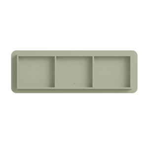 English Elm 6 Drawer Solid Wood Dresser with Sculpted Ripple Fronts for Bedroom or Nursery Sage Green W2263P503295