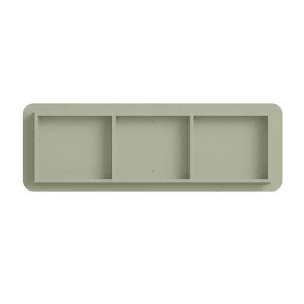 English Elm 6 Drawer Solid Wood Dresser with Sculpted Ripple Fronts for Bedroom or Nursery Sage Green W2263P503295